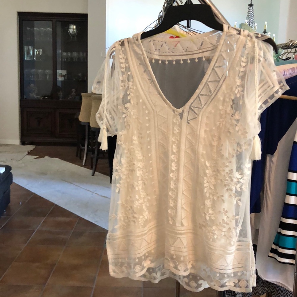 White House Black Market Lace top